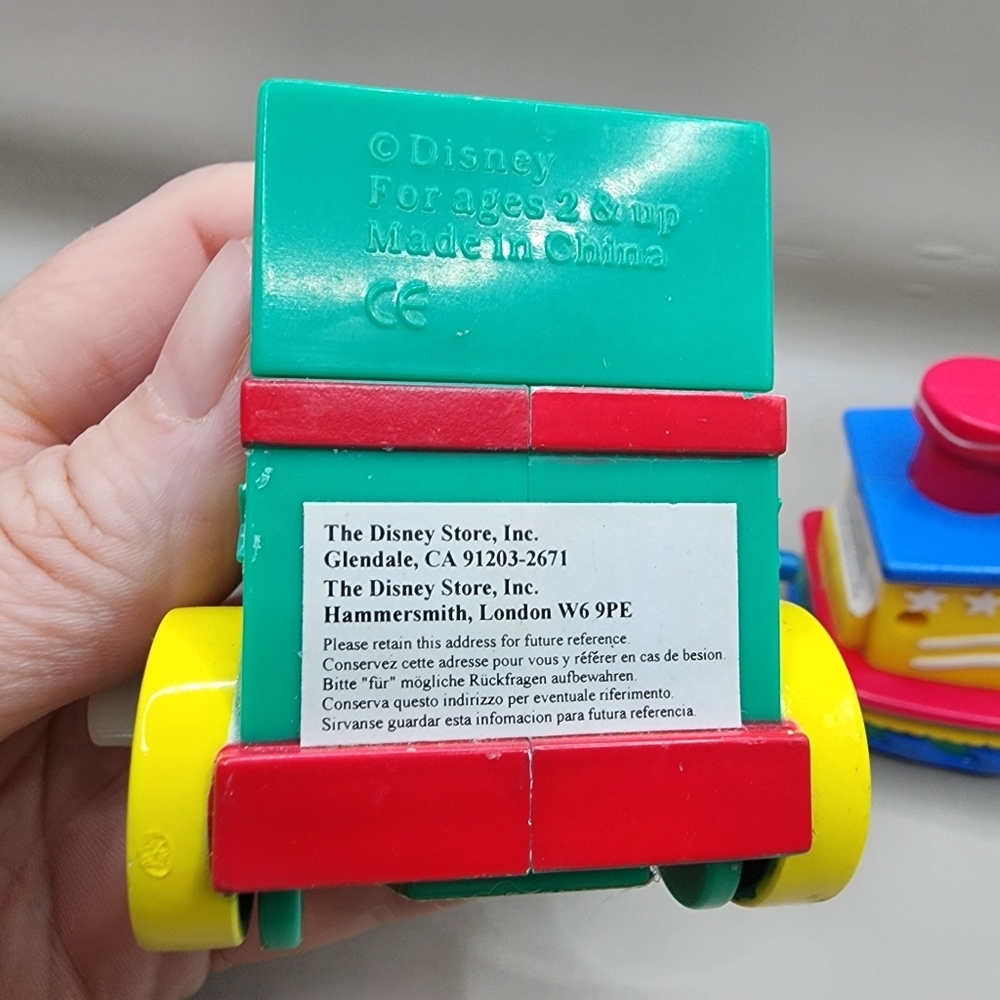 Disney Store Wind Up Boat Train Ship Mickey Goofy 3" - Picture 3 of 6